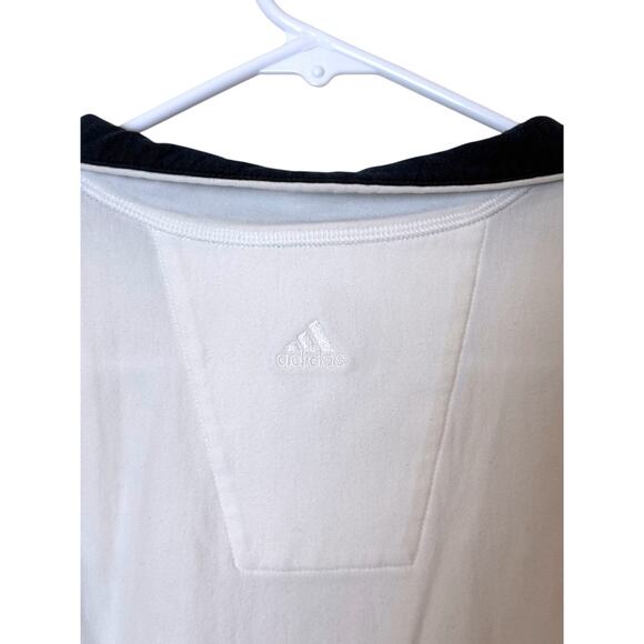 Adidas Women's CLIMALITE Stretch White Quarter Zip Long Sleeve Sweater - M - Picture 4 of 4